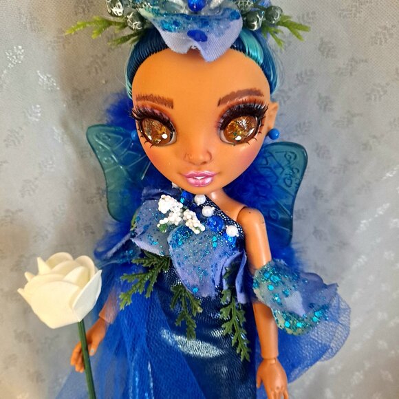 Tiny Elegance an ooak Rainbow high doll art custom repainted fairy wings - Picture 4 of 13